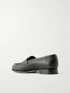 MORJAS - The Penny Loafer-Leather Flats - Black