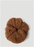 Fluffy Scrunchie in Camel