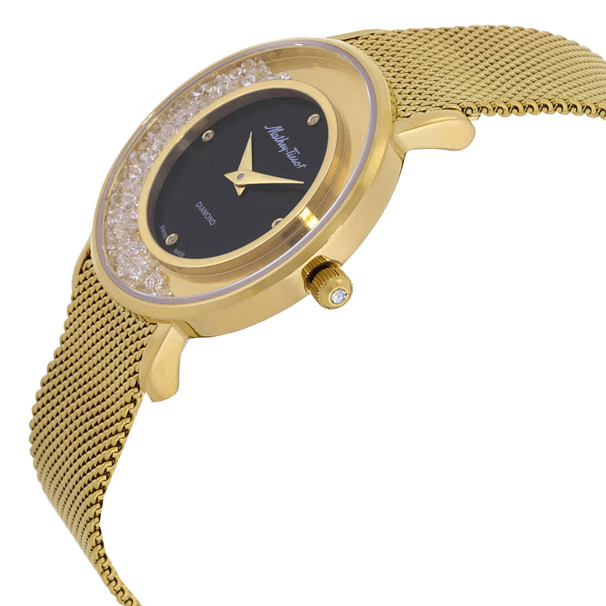 Mathey-Tissot Electra Quartz Diamond Black Dial Ladies Watch D983SPYN