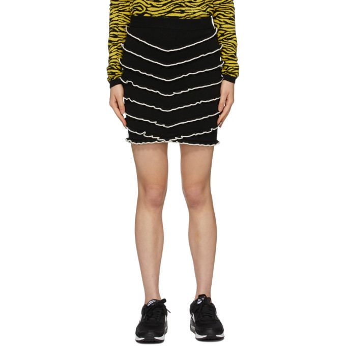 Photo: Victor Glemaud Black Knit Layer Miniskirt