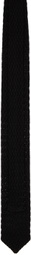 mfpen Black Crochet Tie