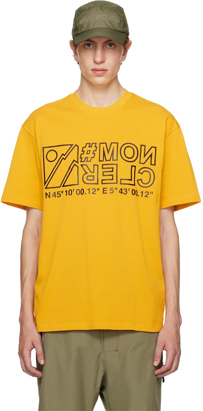 Photo: Moncler Grenoble Yellow Bonded T-Shirt