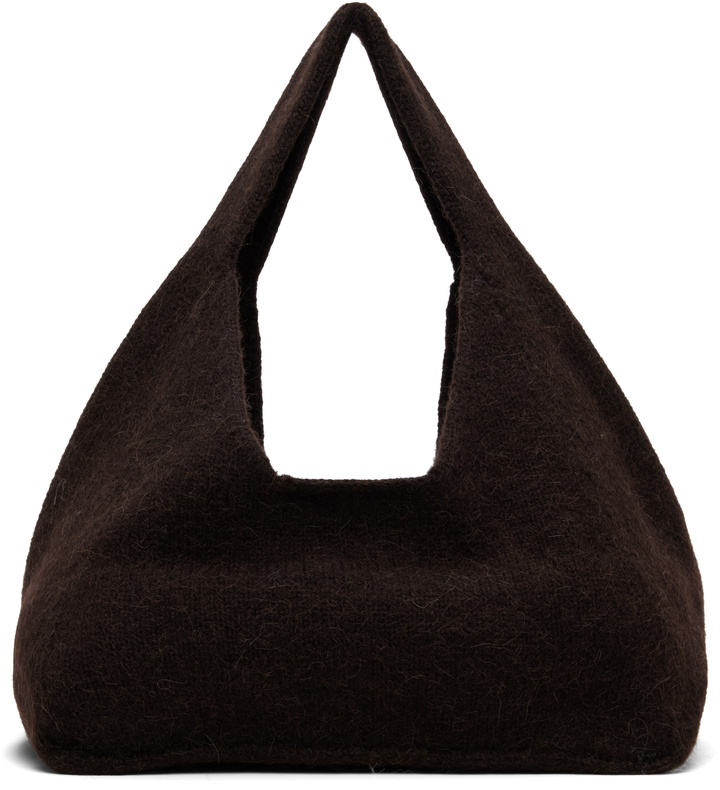 Photo: Lauren Manoogian Brown Knit Baby Bindle Bag