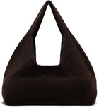 Lauren Manoogian Brown Knit Baby Bindle Bag