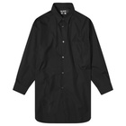 Comme des Garçons Men's Satin Blend Panel Shirt in Black