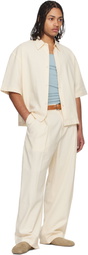 Studio Nicholson Off-White Pull Trousers