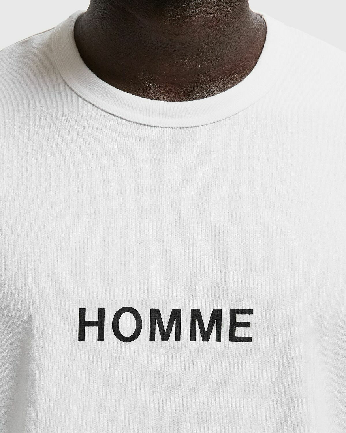 Comme des Garçons Homme TEE White Mens Shortsleefe