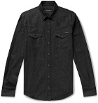 Dolce & Gabbana - Slim-Fit Denim Western Shirt - Black