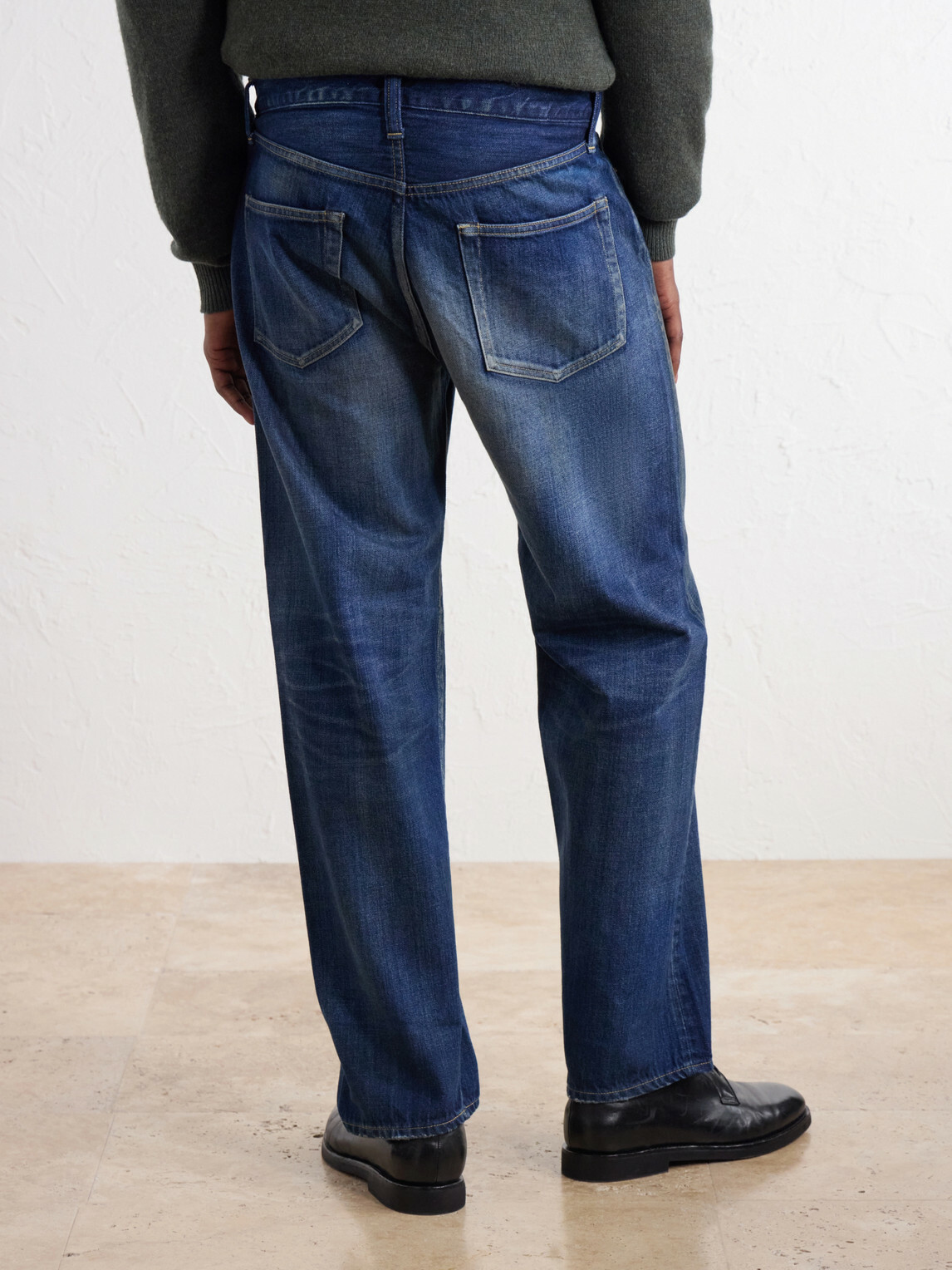 A.PRESSE - Tapered Jeans - Blue