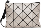 Bao Bao Issey Miyake Beige Lucent Crossbody Bag