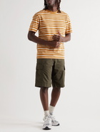 NORSE PROJECTS - Johannes Striped Cotton-Jersey T-Shirt - Orange