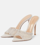 Gianvito Rossi Rania mesh and leather mules