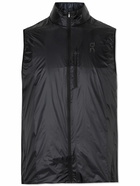 ON - Performance Recycled Shell Running Vest - Black