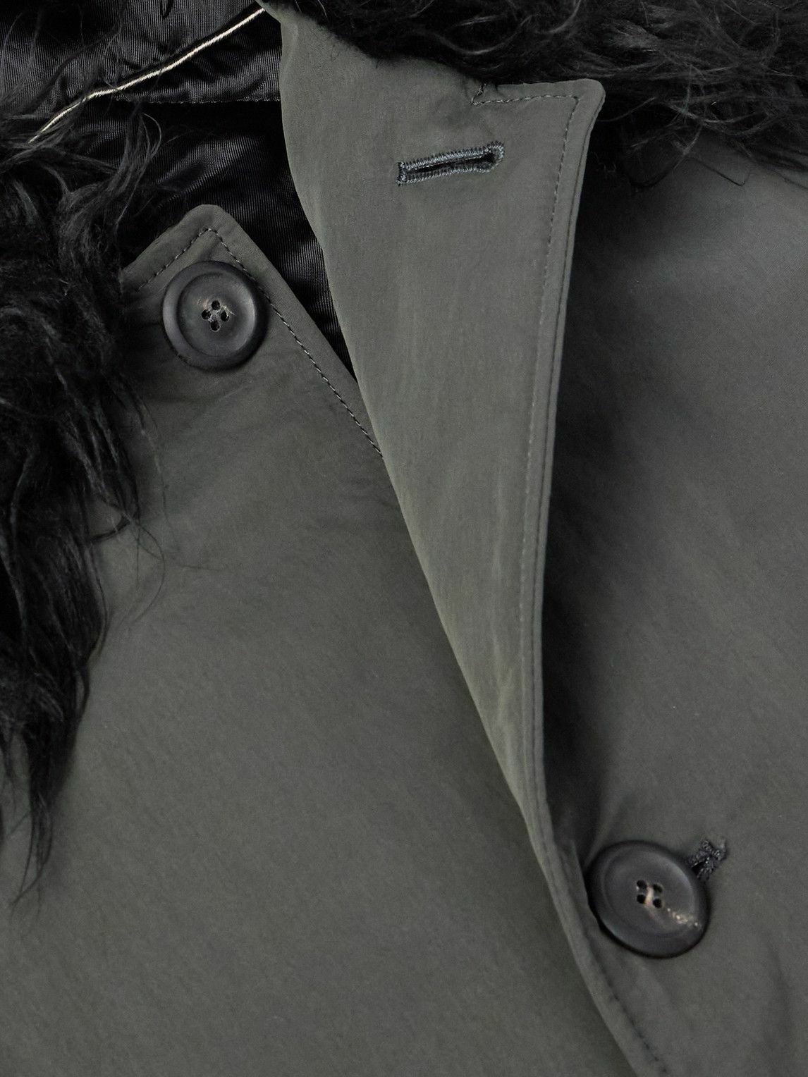 Our Legacy - Polar Faux Fur-Trimmed Tech-Shell Coat - Gray Our Legacy