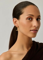 Missoma T-bar 18ct Gold Plated Drop Earrings - One Size