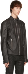 Rick Owens Black IES Leather Jacket