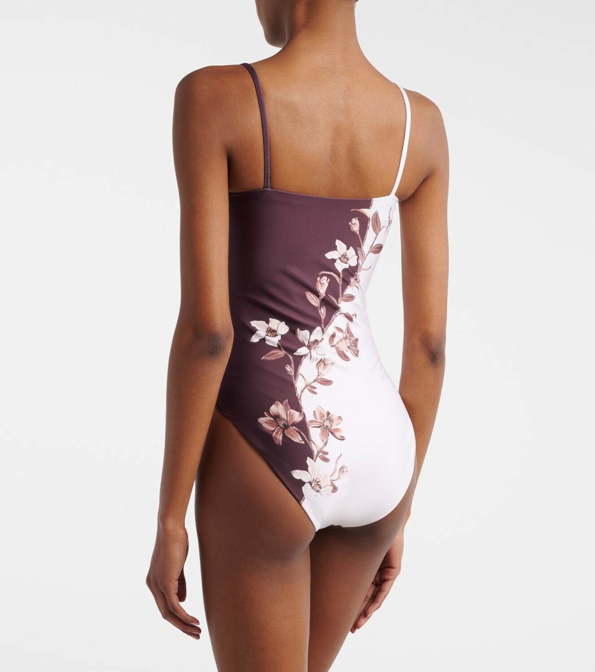 Agua by Agua Bendita Durazno embellished floral swimsuit