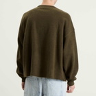 YMC Men's Studio Wool Blend Sweatshirt in Dark Green