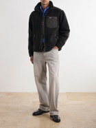 Corridor - Shell-Trimmed Fleece Jacket - Black