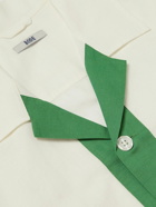 BODE - Camp-Collar Embroidered Linen and Cotton-Blend Shirt - Neutrals