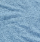Altea - Garment-Dyed Slub Linen T-Shirt - Blue