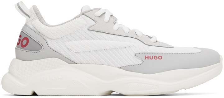 Photo: Hugo White Logo Sneakers