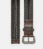 Brunello Cucinelli Monili braided leather belt