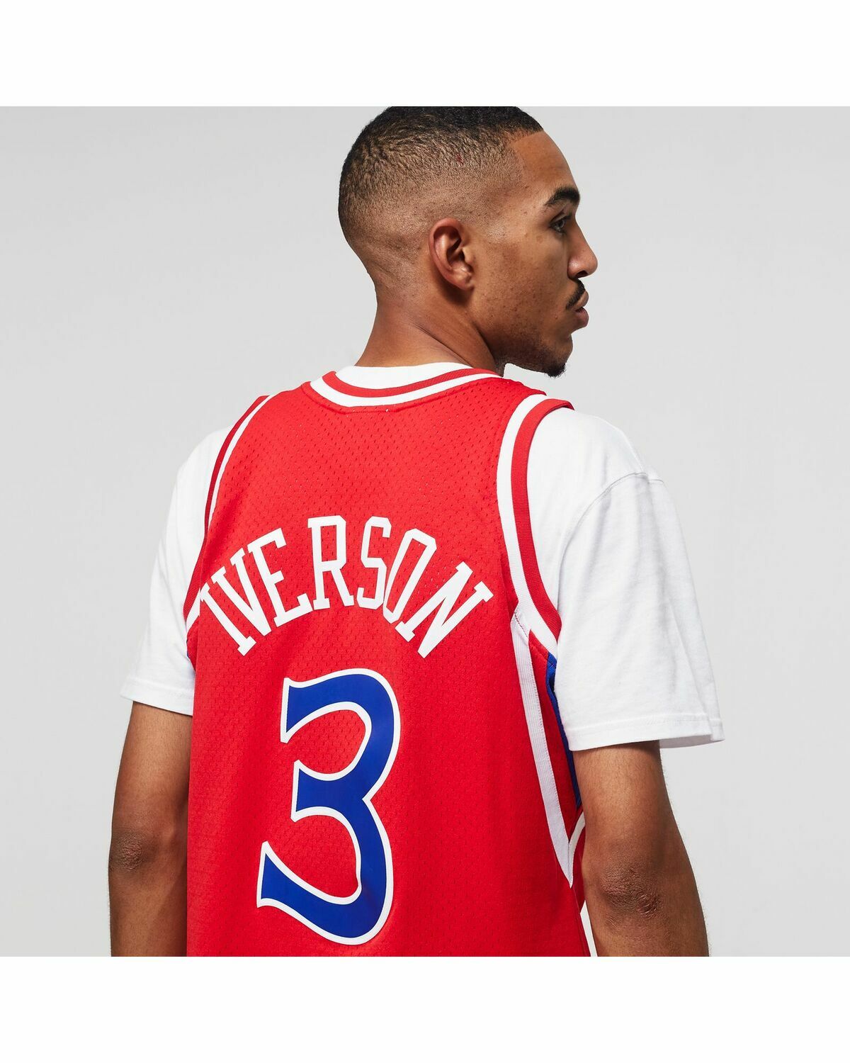 Mitchell & Ness NBA Swingman Jersey Philadelphia 76ers Road 1996-97 Allen Iverson #3 Red Men