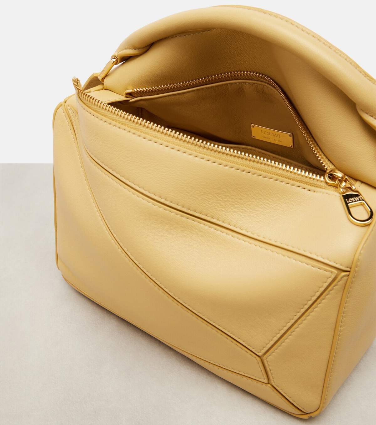 Loewe Featherlight Puzzle Large leather top-handle bag