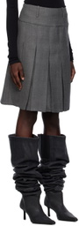 Fax Copy Express SSENSE Exclusive Gray Midi Skirt