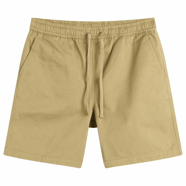 Photo: Universal Works Men's Twill Beach Shorts in Sand