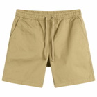Universal Works Men's Twill Beach Shorts in Sand