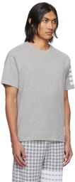 Thom Browne Gray 4-Bar T-Shirt