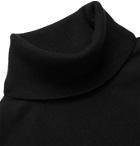 Mr P. - Slim-Fit Cashmere and Silk-Blend Rollneck Sweater - Black