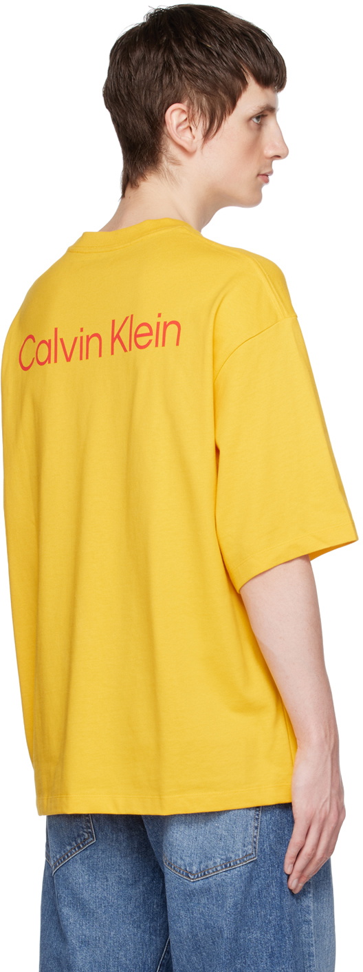 Calvin Klein Yellow Huddle TShirt Calvin Klein