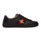 Gucci Black Bee Ace Sneakers