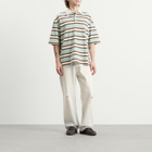 Amiri Men's MA Stripe Skate Polo in Powder Teal