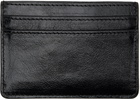 Marine Serre Black Smooth Leather Moon Charm Card Holder