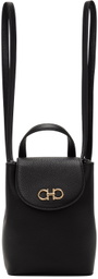 Ferragamo Black Mini Gancini Backpack