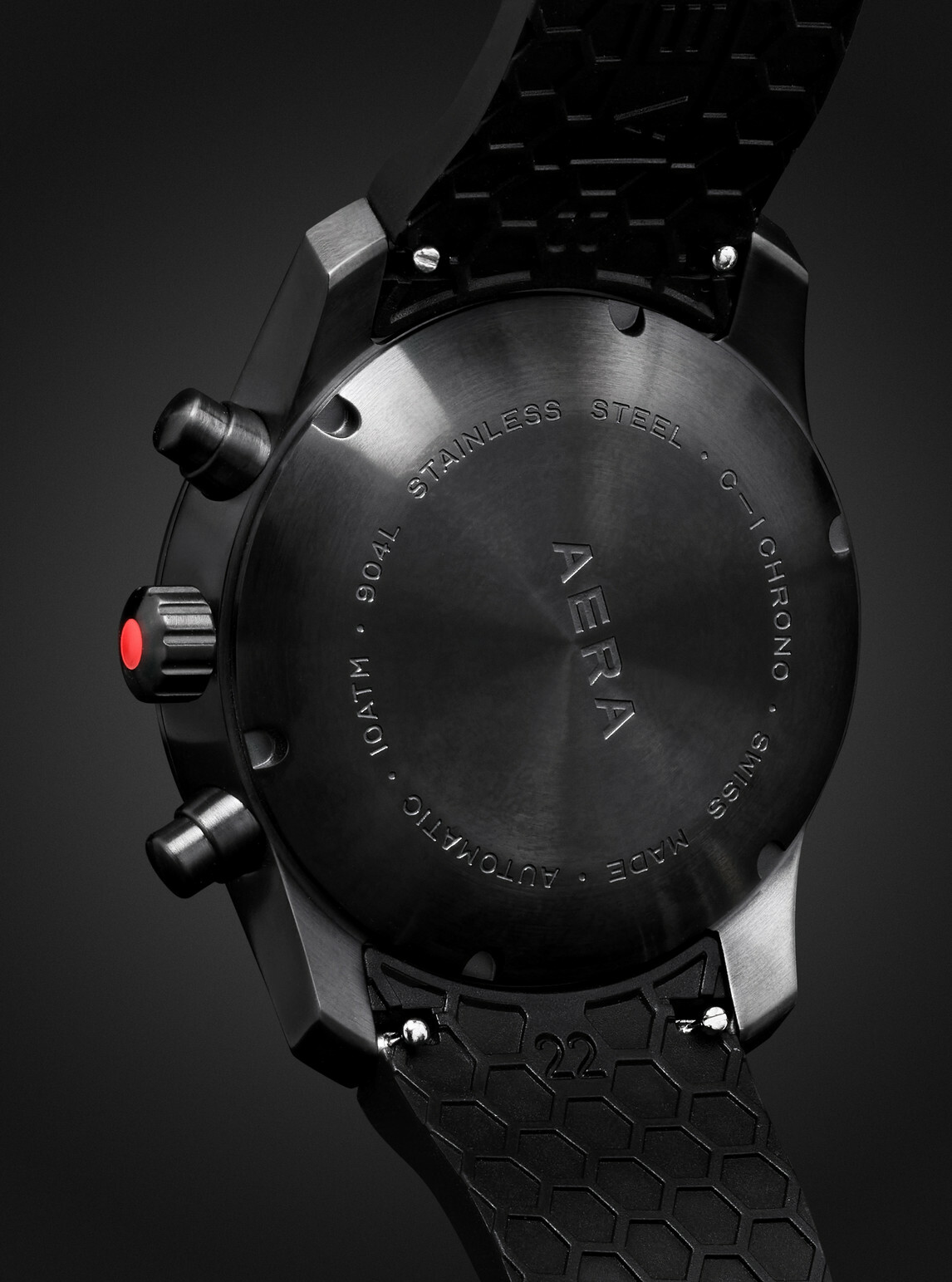 Aera - C-1 Chrono Automatic Chronograph Stainless Steel and Scuba Watch, Ref. C-1 Shadow