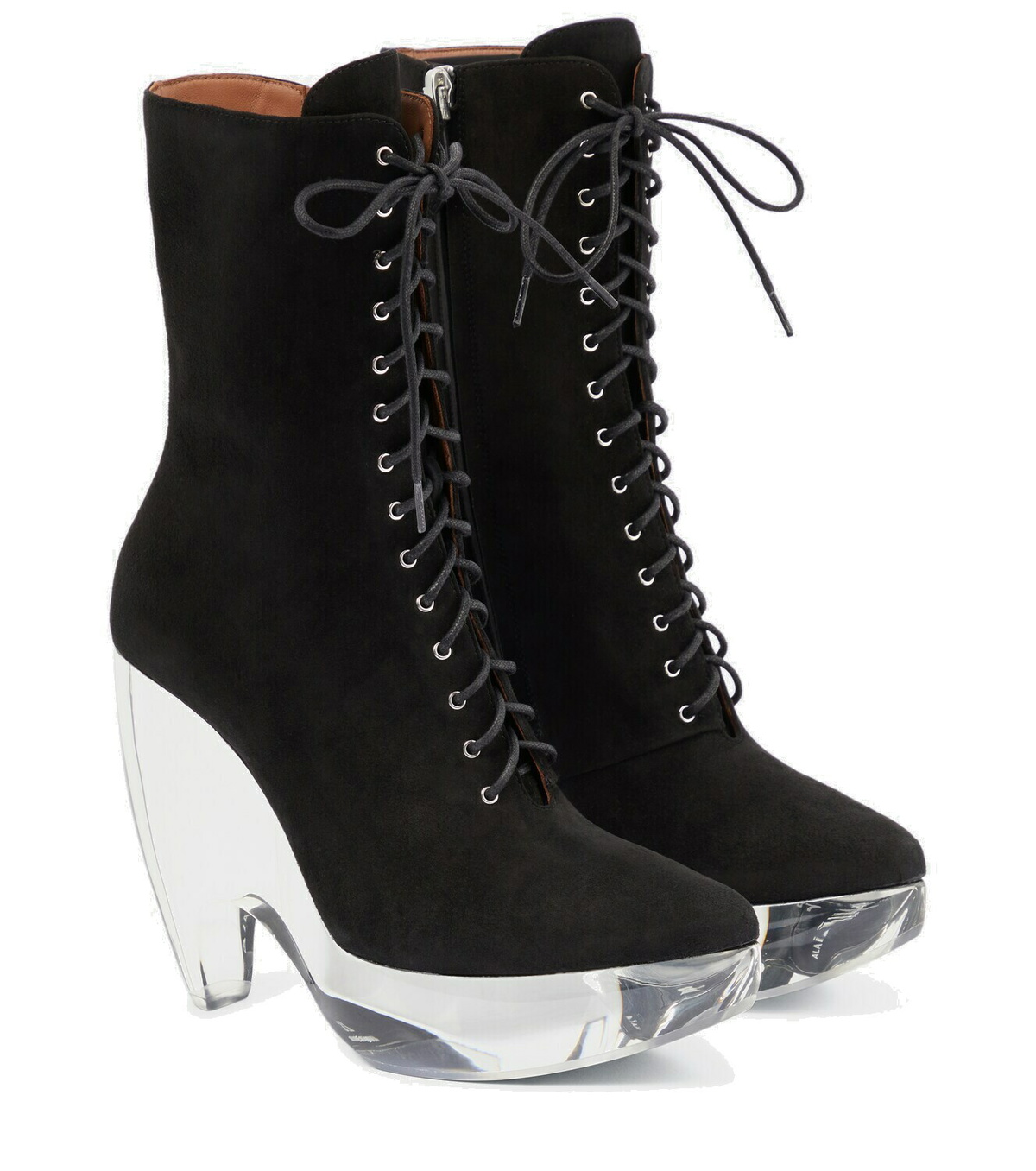 Alaïa Suede lace-up platform boots ALAÏA