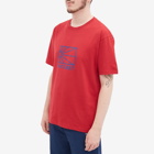 PACCBET Men's Sun Logo T-Shirt in Dark Red