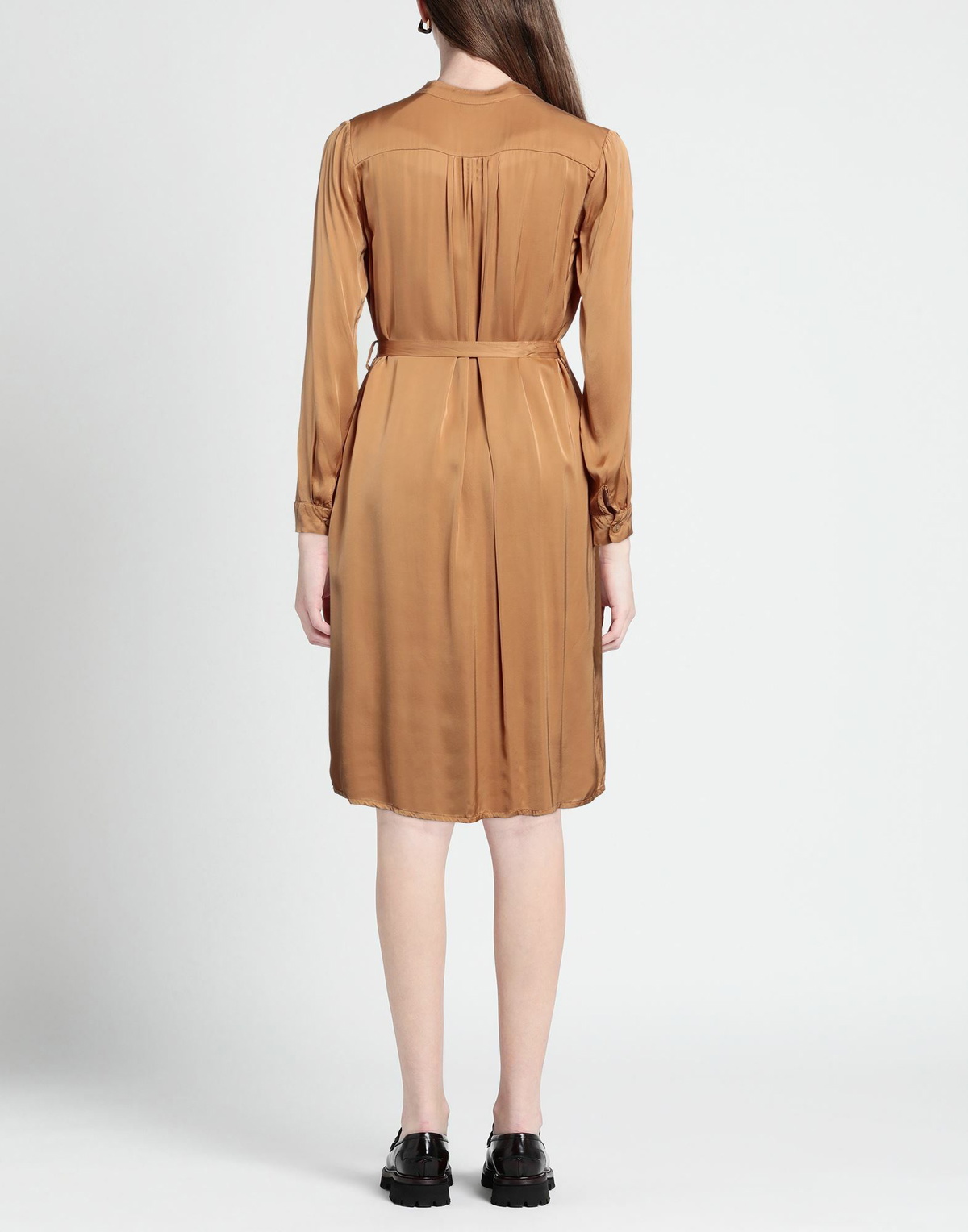 Skills & Genes Womens Midi dress Camel