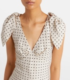 Faithfull Solana polka-dot linen maxi dress