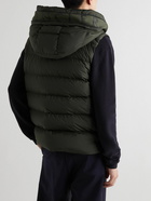 Moncler - Cardamine Logo-Appliquéd Quilted Shell Hooded Down Gilet - Green