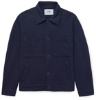 NN07 - Alvin Boiled-Wool Overshirt - Blue