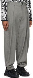 Comme des Garçons Homme Plus Black & White Wool Houndstooth Balloon Trousers