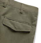 Brioni - Pleated Linen and Cotton-Blend Twill Bermuda Shorts - Green