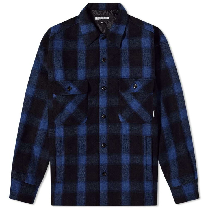 Photo: Neighborhood Men's Buffalo Check Shirt in Blue