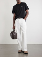 LOEWE - Anagram-Embroidered Cotton-Jersey T-Shirt - Black